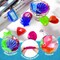 16 Pieces Dive Gem Pool Toys Sinking Dive Crystals Summer Underwater Toys Colorful Jewels Swim Precious Swimming Plastic Gems for Kids Toddlers Bath Water Games(Mixed Style)